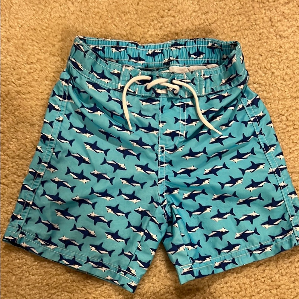 Shark Print Swim Shorts